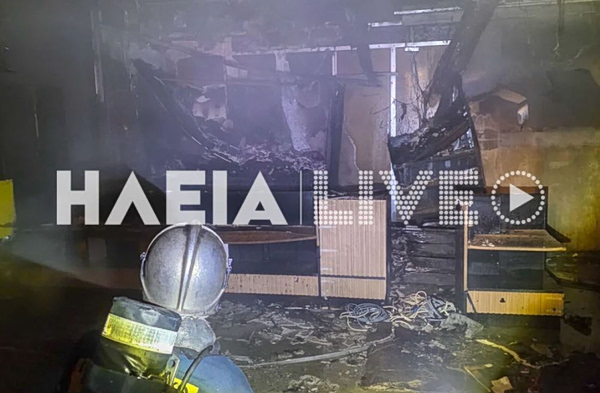 Γαστούνη: Στο μικροσκόπιο τρία άτομα για τον εμπρησμό του καταστήματος του περιπτερά που είχε ξυλοκοπηθεί