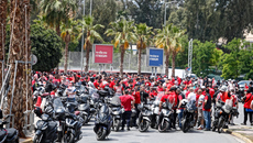 Ξεκίνησε η μηχανοκίνητη πορεία των οπαδών του Ολυμπιακού προς το ΟΑΚΑ