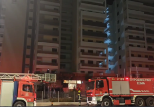 Κάτω Πατήσια: Πυρκαγιά σε σούπερ μάρκετ που βρίσκεται στο ισόγειο πολυκατοικίας