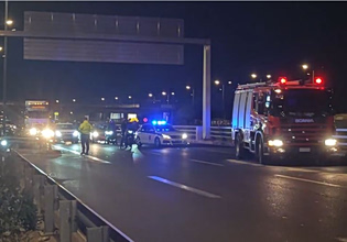 Εκτροπή οχήματος στον Κηφισό: Eκλεισε για 45 λεπτά η κυκλοφορία