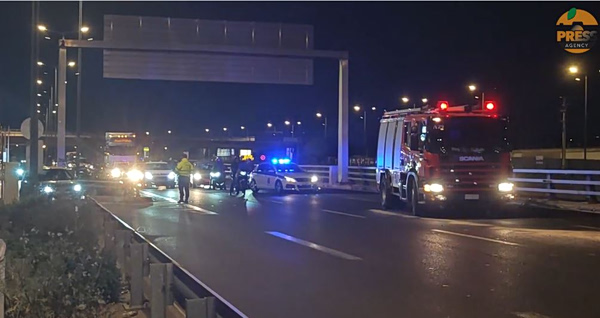 Εκτροπή οχήματος στον Κηφισό: Eκλεισε για 45 λεπτά η κυκλοφορία