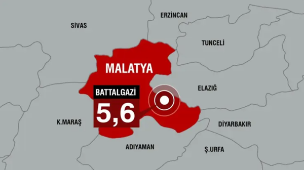 Σεισμός στην Τουρκία: Δόνηση 5,6 Ρίχτερ στη Μαλάτια