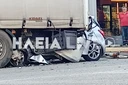 Σοκαριστικό τροχαίο με έναν 29χρονο νεκρό στη Ζαχάρω – Αυτοκίνητο «καρφώθηκε» σε νταλίκα