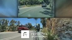 Βόλος: Φορτηγό βγαίνει στο αντίθετο ρεύμα σε στροφή – Παρά τρίχα μετωπική με διερχόμενους οδηγούς (βίντεο)