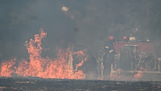 Μάχη με τις αναζωπυρώσεις στη Θεσσαλονίκη μετά τη φονική φωτιά στο Δερβένι
