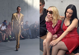 Ο Saint Laurent έδειξε την ανδρική συλλογή του μέσα σε μηχανές καπνού κι η Μαντόνα άναψε τσιγάρο