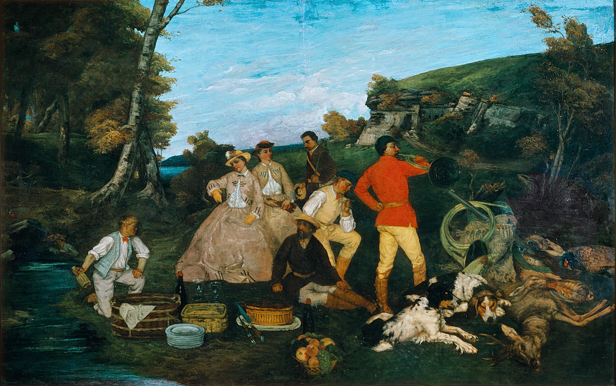 Γκυστάβ Κουρμπέ, The Hunt Breakfast, 1858