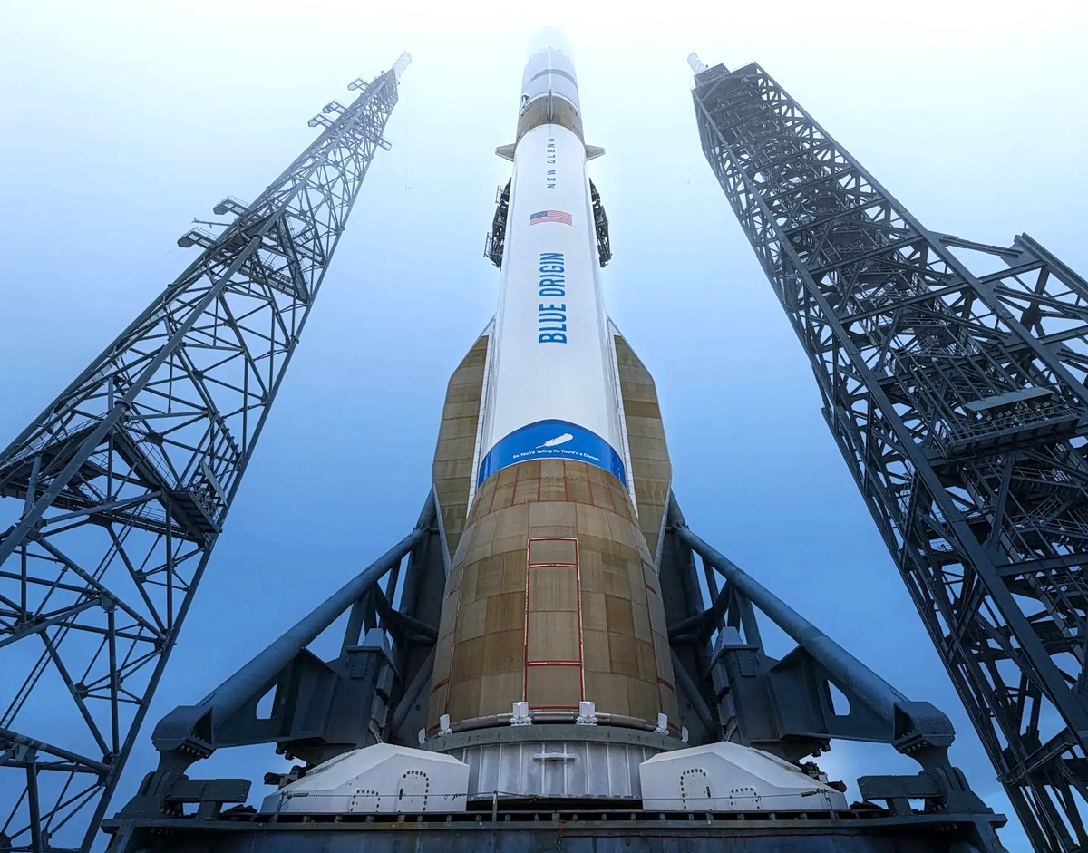 Όπως οι πύραυλοι της SpaceX, ο New Glenn της Blue Origin είναι πλήρως επαναχρησιμοποιούμενος (Blue Origin)