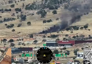 Από λάστιχα και απορρίμματα ξεκίνησε η φωτιά στον Ασπρόπυργο – Εικόνες από το drone της Πυροσβεστικής
