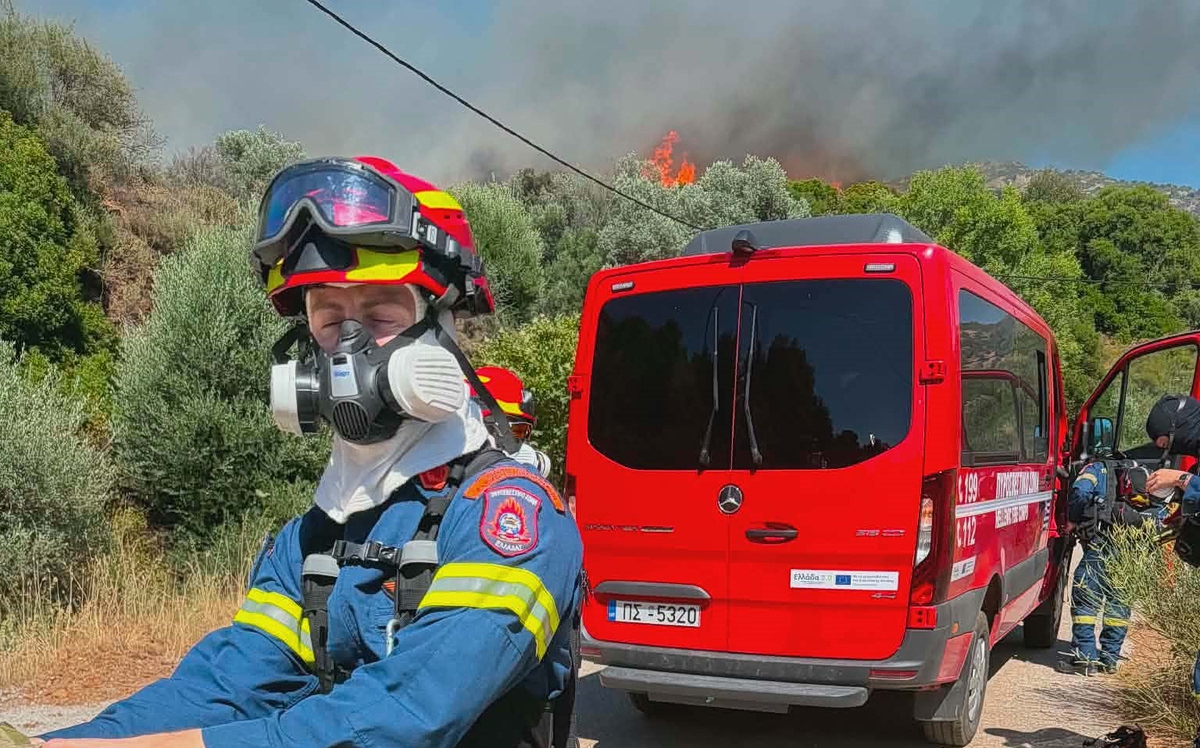 Μεγάλη φωτιά στην Εύβοια – Eπιχειρούν 9 εναέρια μέσα – Ήχησε το 112