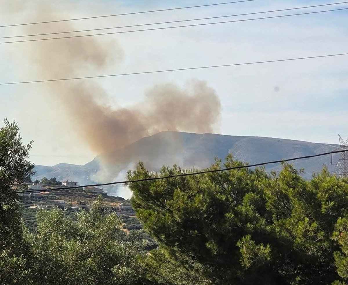 Φωτιά στην Κερατέα κοντά στη Μονή Θεοσκεπάστου – Μεγάλη κινητοποίηση της Πυροσβεστικής