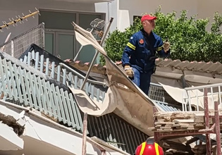 Πετράλωνα: Κατάρρευση πολυκατοικίας στην οδό Αλκμήνης