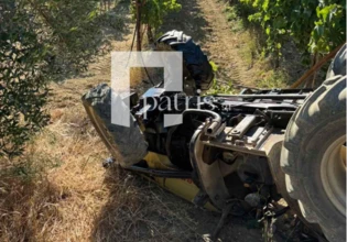 Τραγωδία στο Αρκαλοχώρι: Νεκρός άνδρας μετά από ανατροπή του τρακτέρ του