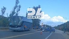 Κρήτη: Σοβαρό τροχαίο στον Άγιο Νικόλαο – Διασωληνωμένος νεαρός οδηγός μηχανής