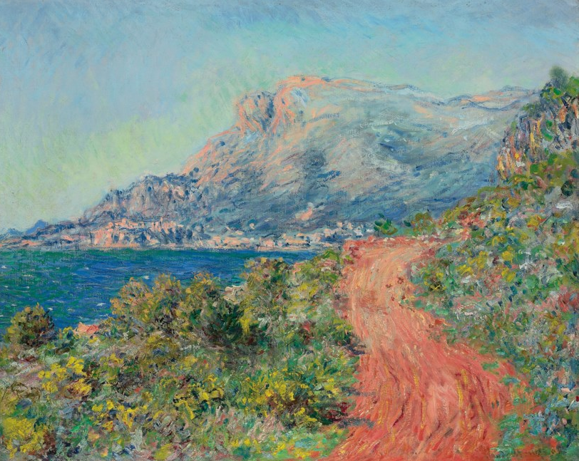 La route rouge près de Menton, Κλοντ Μονέ