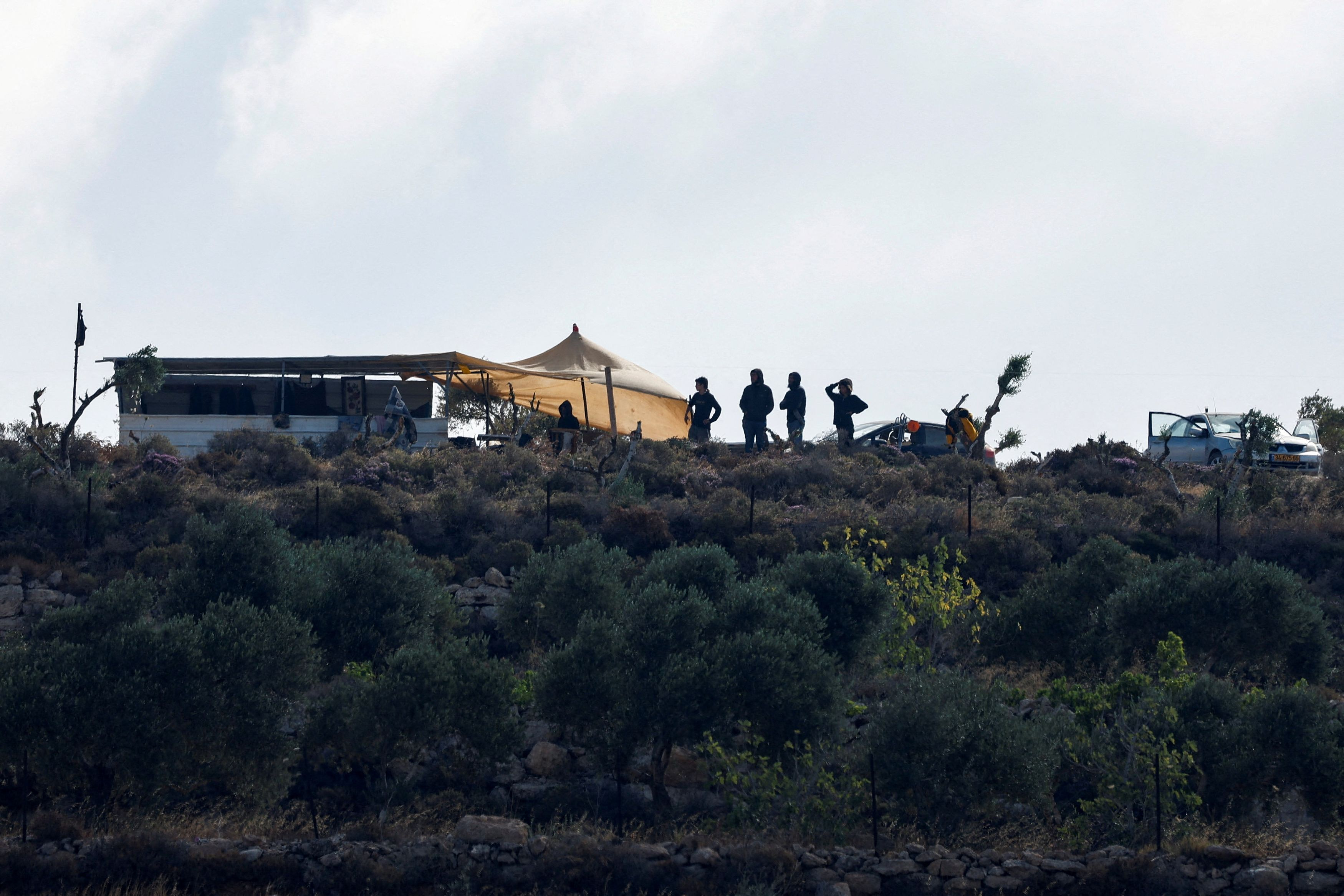 Διαμαρτυρία κατά των παράνομων οικισμών Ισραηλινών εποίκων στη Ραμάλα 