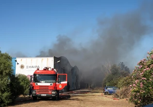 Καβάλα: Πυρκαγιά σε χαμηλή βλάστηση κοντά στην Εγνατία Οδό στην Ελευθερούπολη