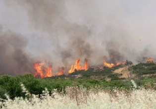 Θεσσαλονίκη: Φωτιά κοντά στο Καλαμωτό Λαγκαδά – Σηκώθηκαν εναέρια μέσα