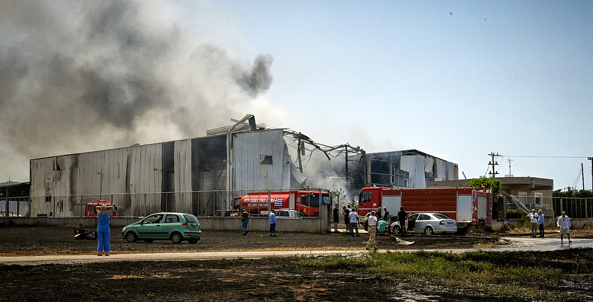 Εξαμίλια Κορινθίας: Βίντεο ντοκουμέντο από τη στιγμή της φονικής έκρηξης στο εργοστάσιο