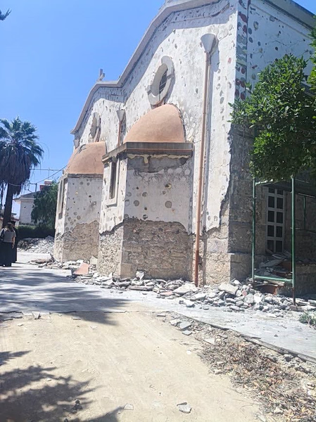 Ξεκίνησαν οι εργασίες αποκατάστασης του Καθεδρικού Ναού του Αφέντη Χριστού στο Αρκαλοχώρι