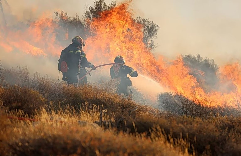 Θεσσαλονίκη: Οριοθετημένη η φωτιά στο Περιβολάκι Λαγκαδά - Συνεχίζεται η επιχείρηση κατάσβεσης
