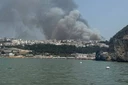 Μεγάλη πυρκαγιά στην Ιταλία – Η ακτοφυλακή στην Απουλία εκκενώνει την περιοχή από τουρίστες διά θαλάσσης