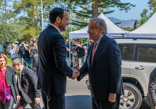Γκουτέρες: Ισχυρή δέσμευση για επίτευξη λύσης στο Κυπριακό