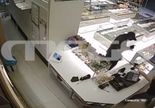 Νίκαια: Σοκαριστικό βίντεο από ληστεία σε ζαχαροπλαστείο – Υπάλληλος κυνήγησε τον δράστη με σφουγγαρίστρα