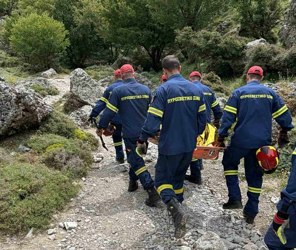 Καστοριά: Επιχείρηση διάσωσης 78χρονου που είχε πέσει σε γκρεμό