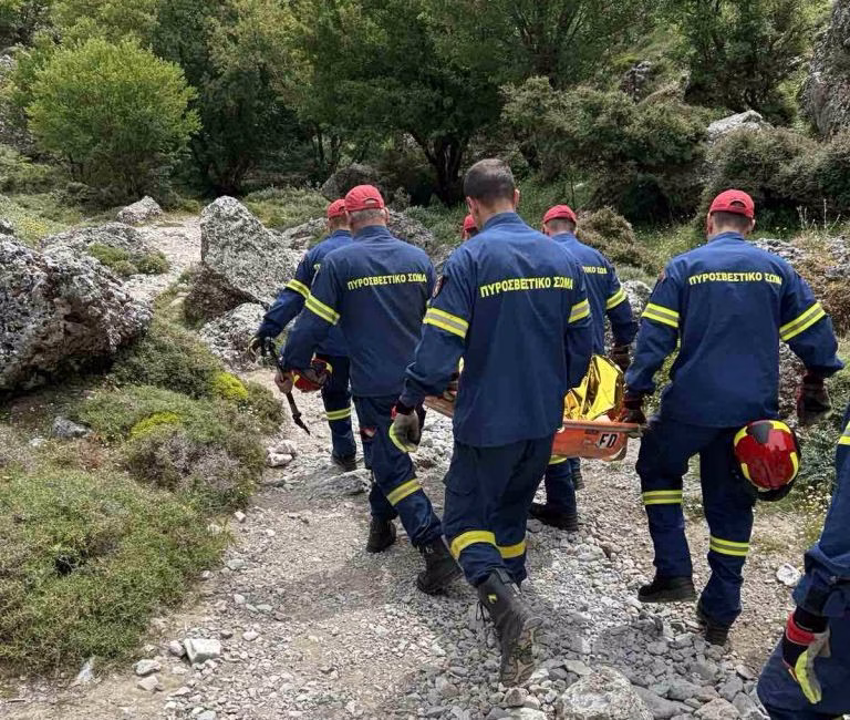 Καστοριά: Επιχείρηση διάσωσης 78χρονου που είχε πέσει σε γκρεμό