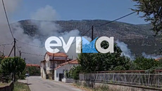 Φωτιά στην Εύβοια: Μήνυμα από το 112 για εκκένωση του χωριού της Επισκοπής