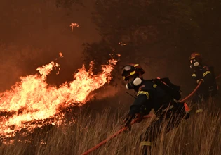 Φωτιά σε δασική έκταση στο Λιβάδι Θεσσαλονίκης