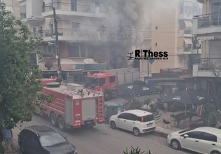 Θεσσαλονίκη: Φωτιά σε φαρμακείο στον Εύοσμο