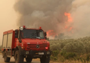 Μεγάλη φωτιά σε εξέλιξη στη Σητεία – Ήχησε το 112