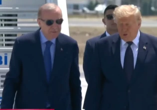 NATO: Έφτασε ο Τραμπ στην Άγκυρα – Στο αεροδρόμιο τον υποδέχεται ο Ερντογάν