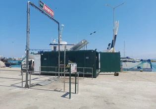 24ωρος σταθμός απολύμανσης στην πύλη εισόδου του λιμανιού Κυλλήνης