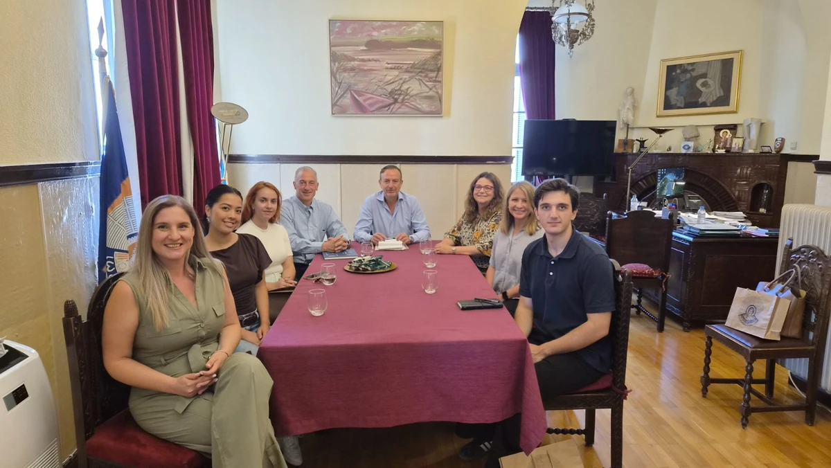 Συνάντηση του Δημάρχου Ιωαννίνων με τον Καθηγητή του Πανεπιστημίου Columbia, Charles Branas